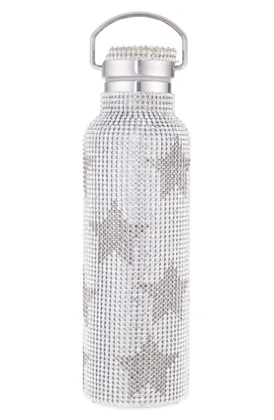 Shop Collina Strada Crystal Embellished Insulated Water Bottle In Black Stars