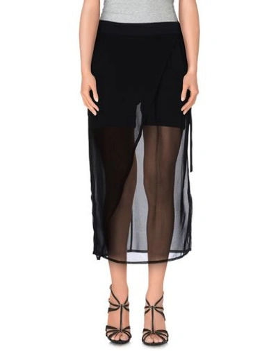 Silent Damir Doma 3/4 Length Skirts In Black