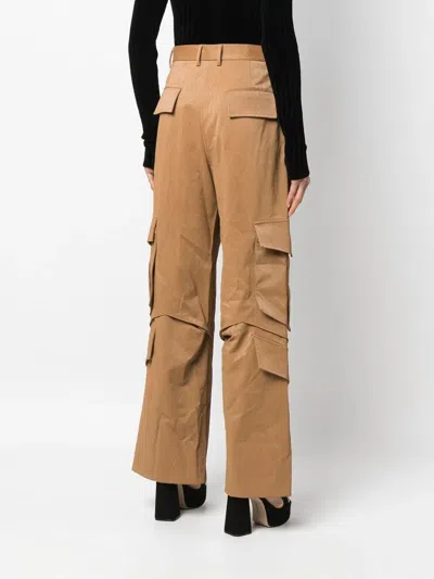 Msgm Multi-pocket Cargo Trousers In 褐色