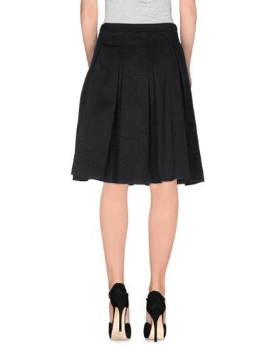 Shop Manuel Ritz Knee Length Skirt In Black