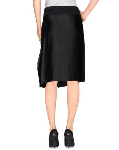 Shop Lanvin Knee Length Skirt In Black