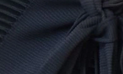 Shop Pq Swim Monique Draped Fringe Cover-up Wrap In Black