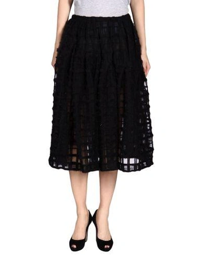 Shop Simone Rocha Midi Skirts In Black
