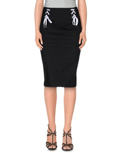 Love Moschino 3/4 Length Skirts In Black