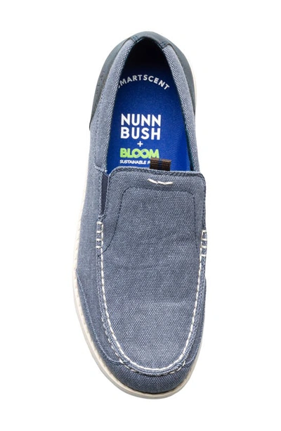 Nunn Bush Brewski Organic Cotton Slip-on Sneaker In Navy