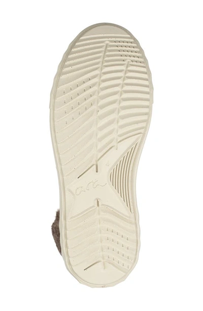 Ara Mikayal Faux Fur Lined Lace-up Boot In White