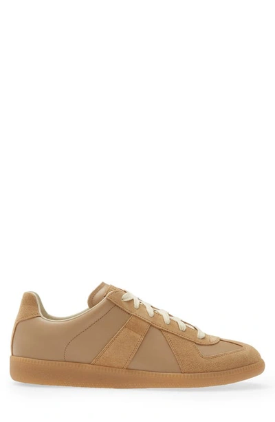 Shop Maison Margiela Replica Low Top Sneaker In Chamois