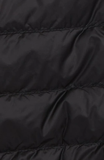 Shop Moncler Kids' Quilted Down & Knit Jacket In Black