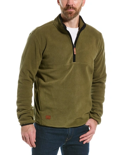 Shop Point Zero Fleece Quarter-zip Pullover In Green