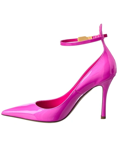 Shop Valentino Vlogo 100 Patent Pump In Pink