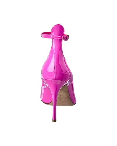 Shop Valentino Vlogo 100 Patent Pump In Pink