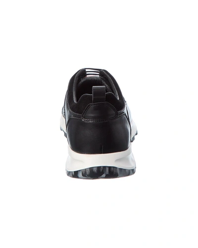 Shop French Connection Kevin Leather Sneaker In Black