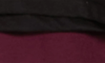 Sleephero Knit Pajamas In Black With Burgundy