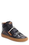 Bally Men's Herick Leather High-top Sneakers, Navy In New Blue