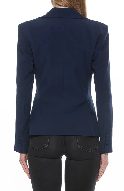 Alexia Admor Lianne Classic Structured Blazer In Navy