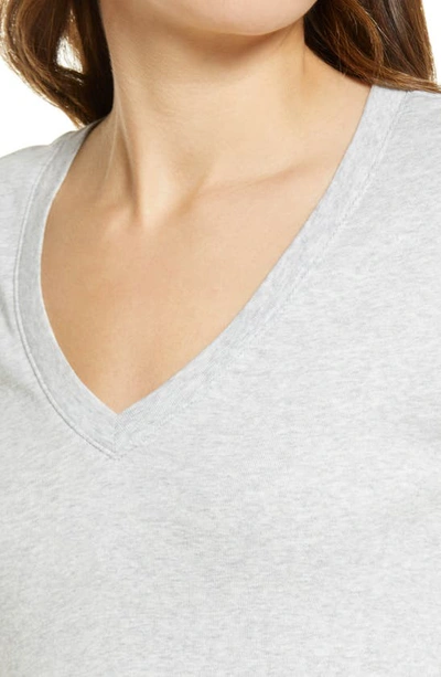 Shop Splendid V-neck T-shirt In Heather Grey