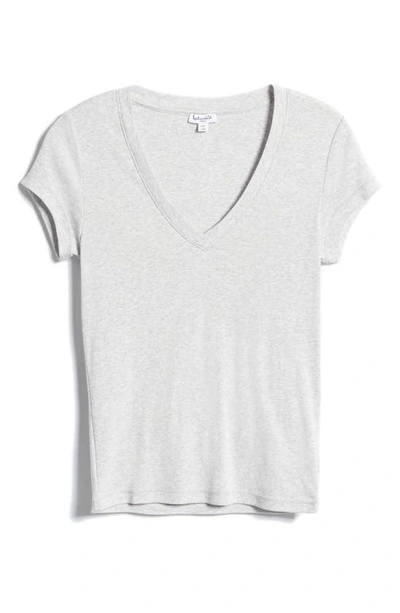 Shop Splendid V-neck T-shirt In Heather Grey