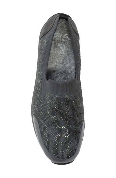 Shop Ara Layton 2.0 Knit Slip-on Shoe In Graphite