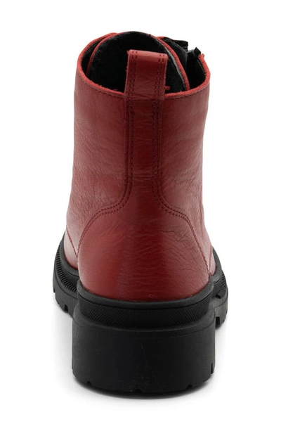 Shop Ara Waterproof Lace-up Boot In Red