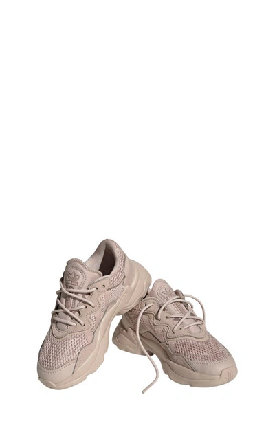 Shop Adidas Originals Ozweego Sneaker In Taupe/ Taupe/ White