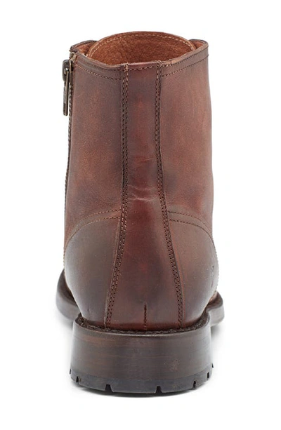 Shop Frye Bowery Lace-up Boot In Cognac