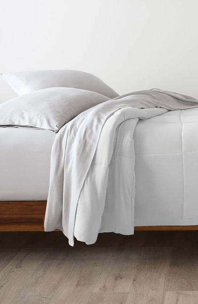 Pg Goods Luxe Cotton Percale Crisp Sheet Set In Light Gray