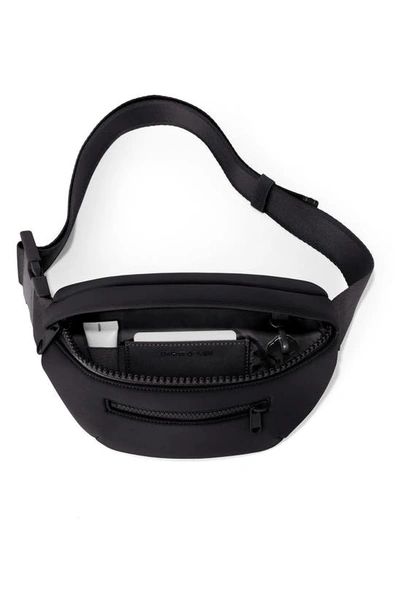 Dagne Dover Ace Neoprene Fanny Pack In Onyx