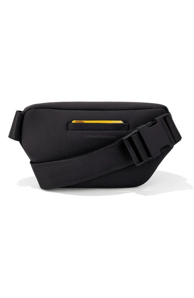 Dagne Dover Ace Neoprene Fanny Pack In Onyx