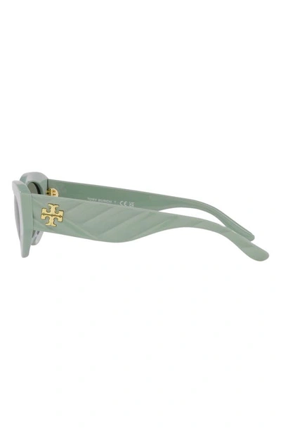 Shop Tory Burch 51mm Cat Eye Sunglasses In Mint