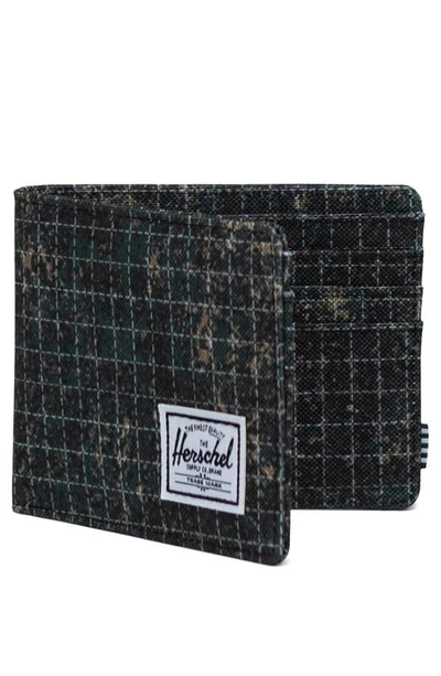 Shop Herschel Supply Co Roy Rfid Wallet In Forest Grid