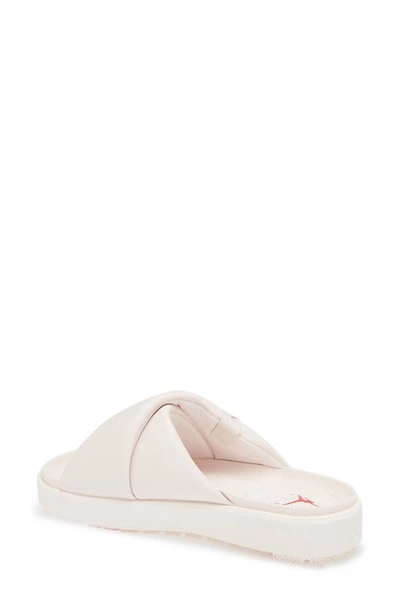 Shop Jordan Sophia Crisscross Slide Sandal In Light Soft Pink/ Red/ Phantom