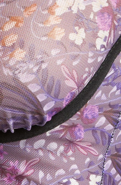 Hauty Plunge Neck Bralette In Purple