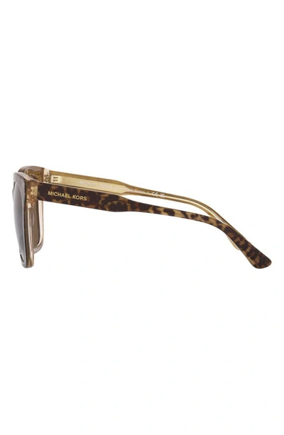 Michael Kors San Marino 52mm Square Sunglasses In Leopard