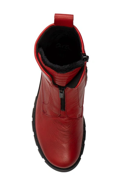 Shop Ara Deon Leather Bootie In Red