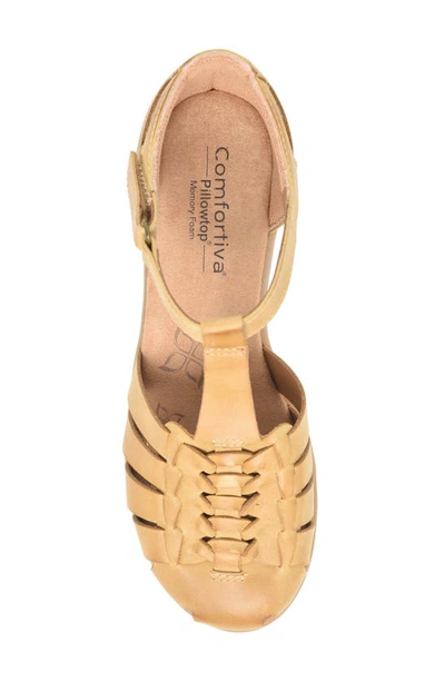 Comfortiva Persa Fisherman Sandal In Yellow