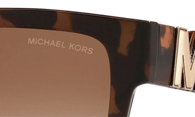 Michael Kors 54mm Gradient Square Sunglasses In Pink Tortoise