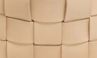 Shop Bottega Veneta Cassette Bowling Intrecciato Leather Bag In Porridge-gold