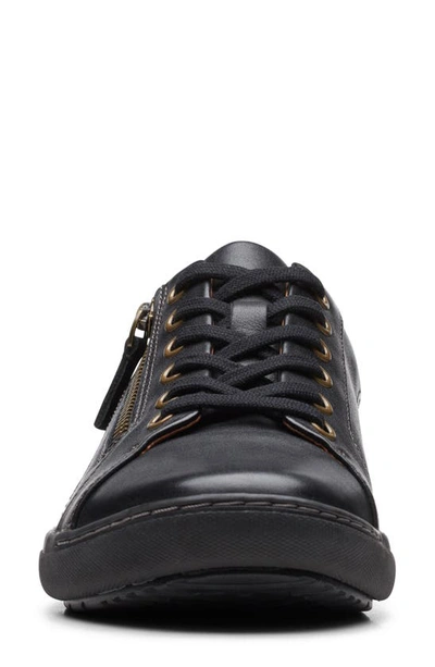 Clarks Nalle Lace-up Sneaker In Black/ Black