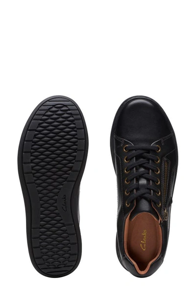 Clarks Nalle Lace-up Sneaker In Black/ Black