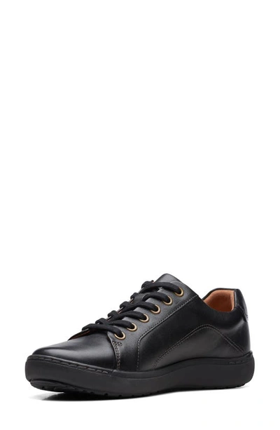 Clarks Nalle Lace-up Sneaker In Black/ Black