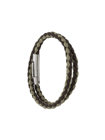 Shop Tod's Men's Green Leather Bracelet