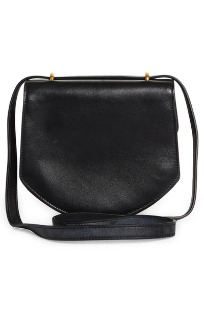 Shop Proenza Schouler Mini Round Dia Leather Shoulder Bag In 001 Black