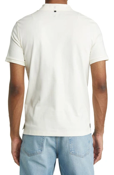 Shop Rag & Bone Interlock Slim Fit Performance Polo In White