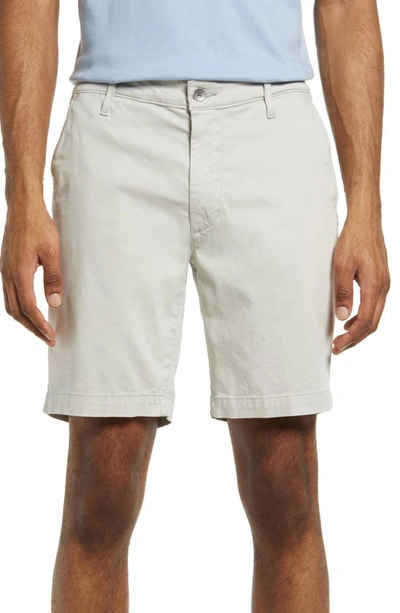 Shop Ag Wanderer 8.5-inch Stretch Cotton Chino Shorts In Fade To Graye