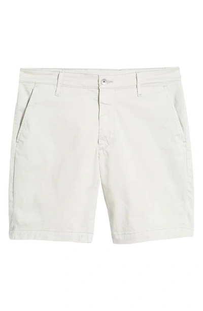 Shop Ag Wanderer 8.5-inch Stretch Cotton Chino Shorts In Fade To Graye