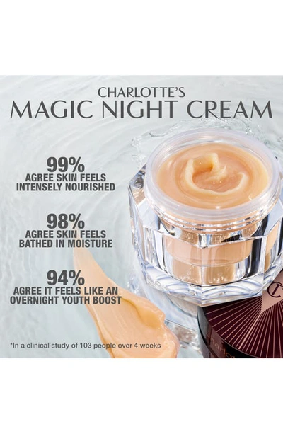 Shop Charlotte Tilbury Refillable Magic Night Moisturizer With Retinol, 0.5 oz In Jar