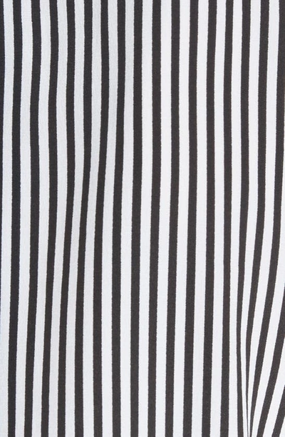 Shop Equipment Essential Stripe Silk Shirt In Bright White - True Black