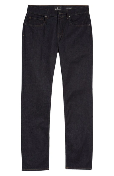 Shop 7 For All Mankind The Straight Squiggle Straight Leg Jeans In Rinse Blue