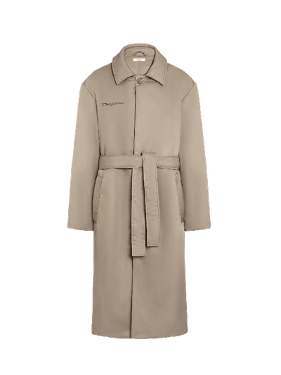 Shop Pangaia Flower-warmth Trench Coat — Taupe