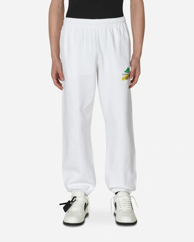 Shop Off-white Brush Arrow Slim Sweatpants In White